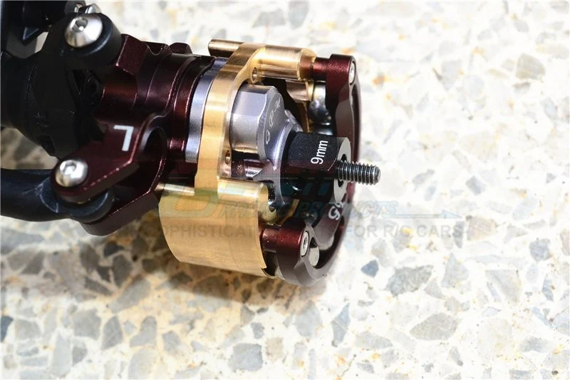 GPM Système de leste pendulaire + Hexa +9mm alu/laiton (x2) TRX4023C - Image 5