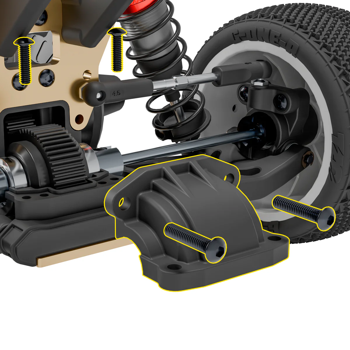 HobbyTech Buggy X-Mid 2WD Kit 8.XMID.KIT - Image 11
