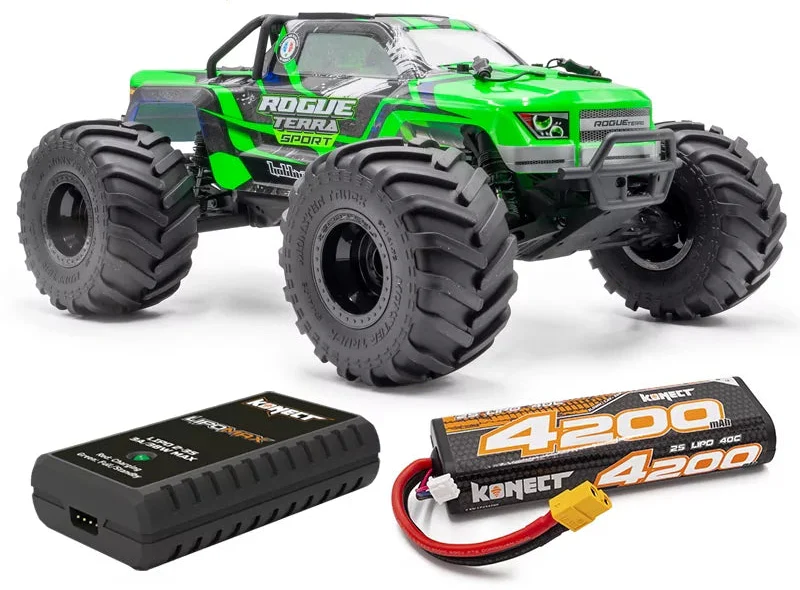 HobbyTech Monster Rogue Terra Sport Brushless 4x4 RTR + Lipo/Chargeur - Image 2