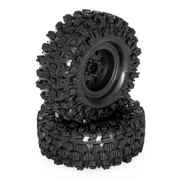Hobbytech Pneus Crawler 1.9 Climber + jantes bedlock Noir (x2) HT-SU1802001