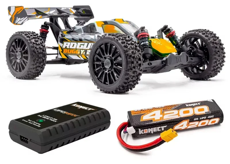 HobbyTech Rogue Buggy 2.0 Brushless 4x4 1/8 RTR + Batterie/Chargeur