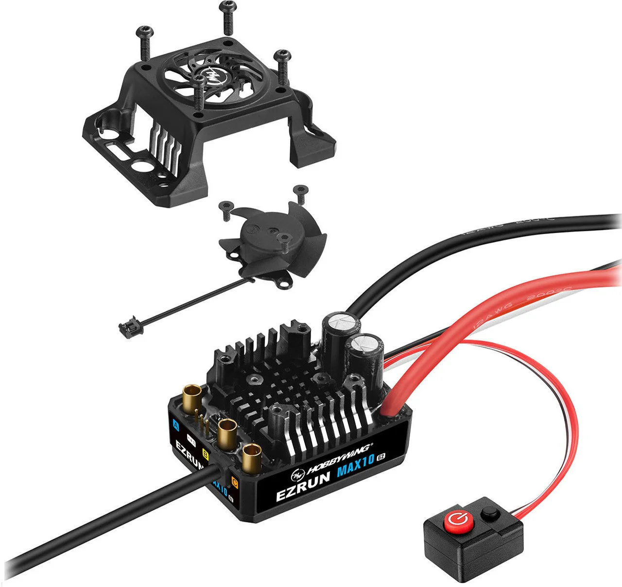 Hobbywing Variateur EzRun MAX10 G2 80A 2-3S HW30102604 - Image 2