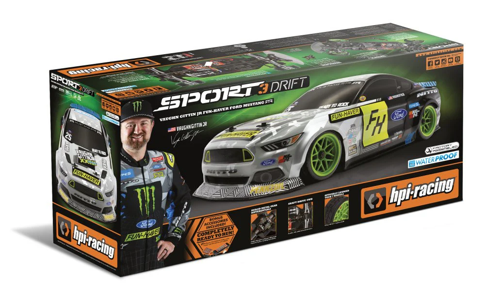 HPI RS4 Sport 3 Drift Ford Mustang V2 VGJR Fun Haver RTR 120094 - Image 6