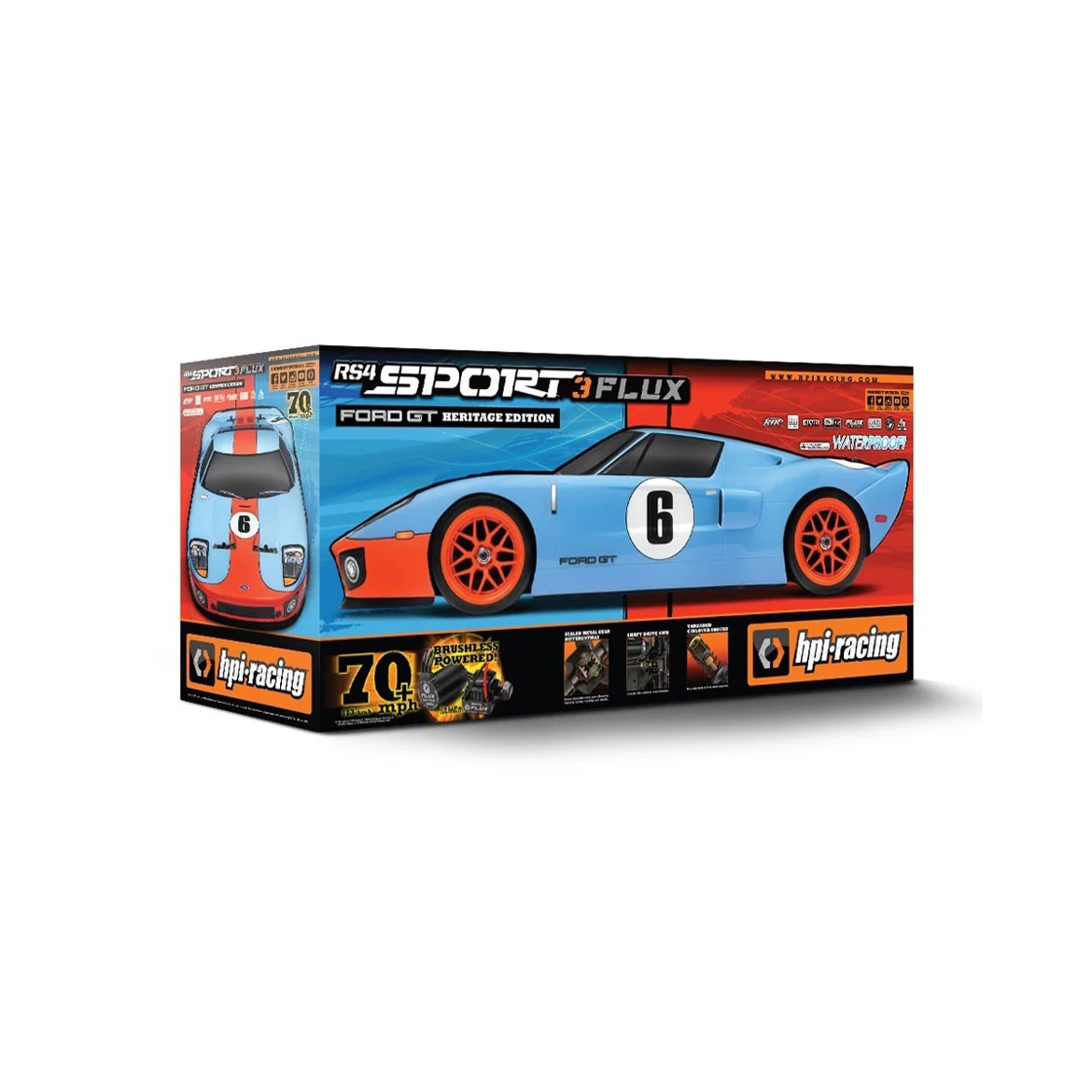 HPI RS4 Sport 3 Flux Ford GT Heritage RTR 120098 - Image 5