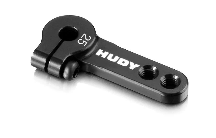 Hudy Palonnier de direction Alu 2 trous avec vis 25Dts 293406
