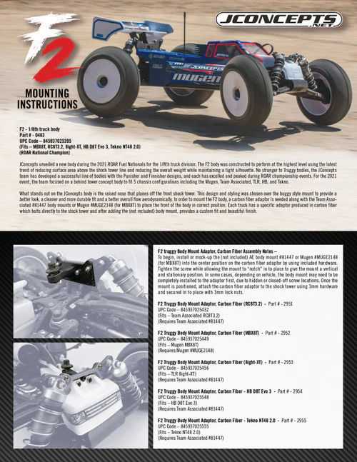 JConcepts Carrosserie F2 Truggy 0463 - Image 3