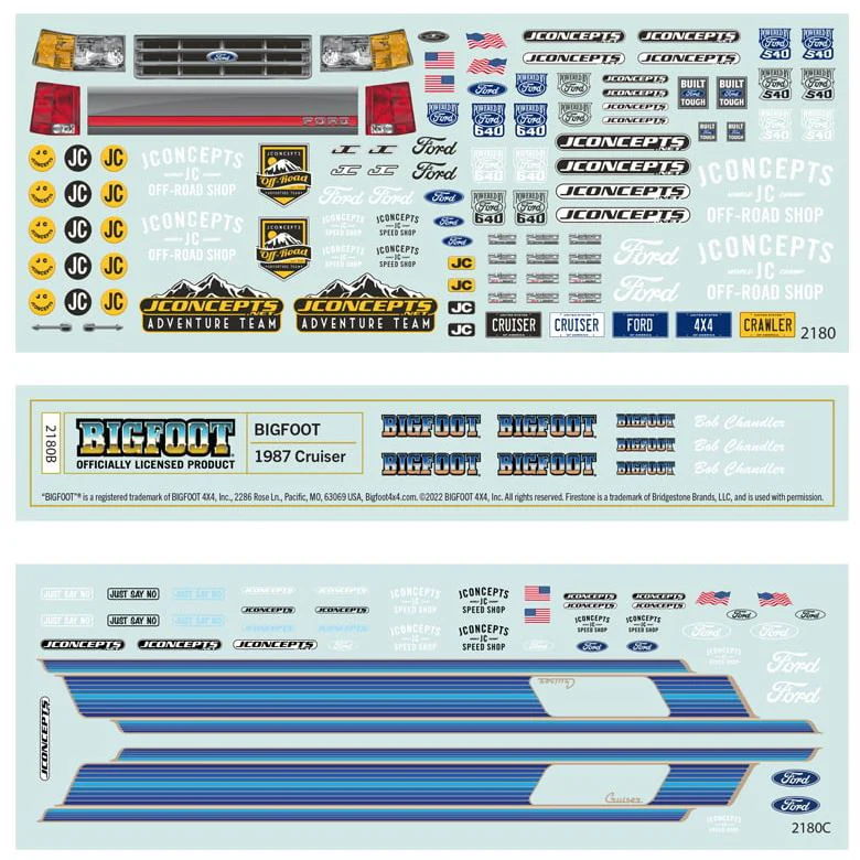 Jconcepts Carrosserie Ford F-250 Bigfoot Street Cruiser 24th 1987 SCX24 0446 - Image 4