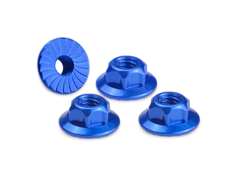 JConcepts Écrous de Roue 4mm 1/10 Bleu (x4) 2341-1