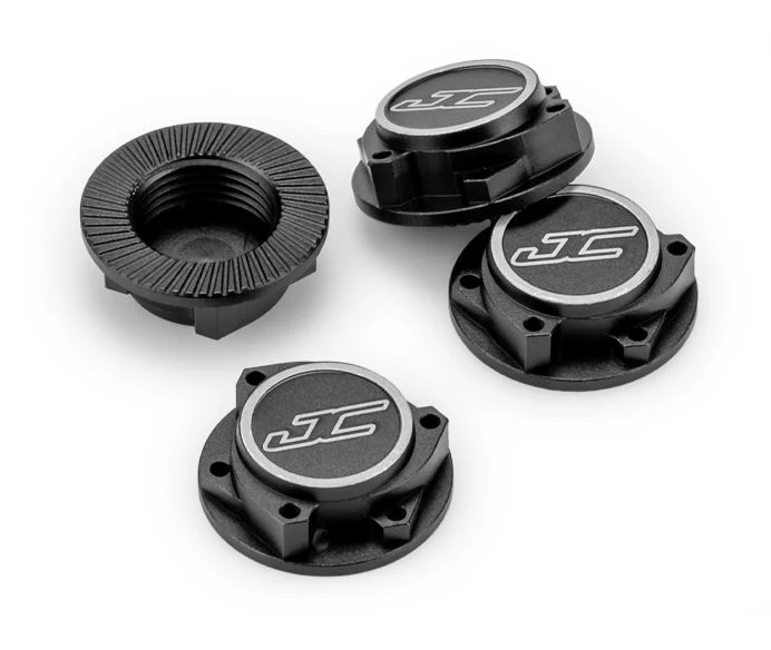 JConcepts Écrous de Roue Punsher 1/8 Noir (x4) 5021-2