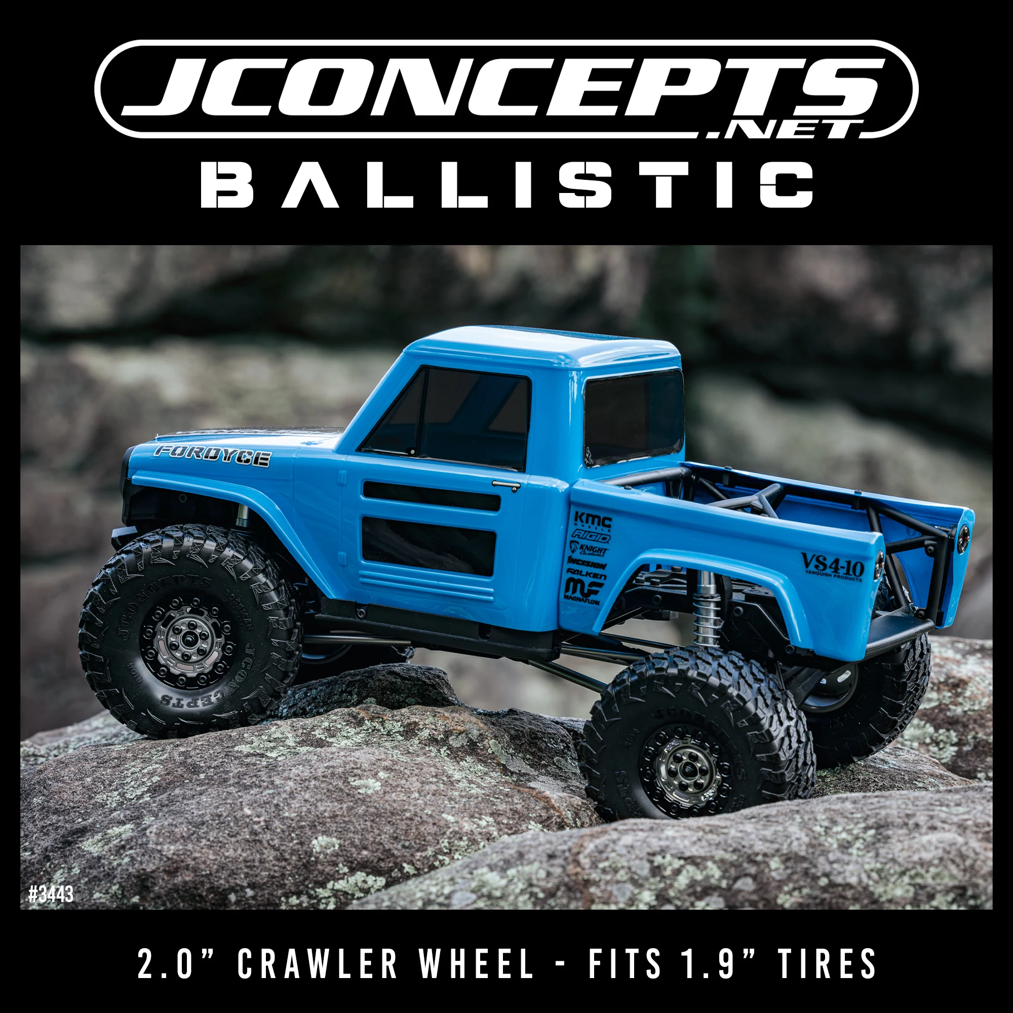 Jconcepts Jantes Ballistic Alu Beadlock 2.0 (x4) 3443 - Image 2