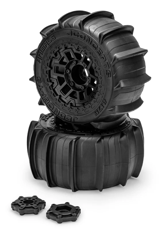JConcepts Pneus Animal + Jantes Noir (x2) Maxx et Kraton 4S 4175-39812