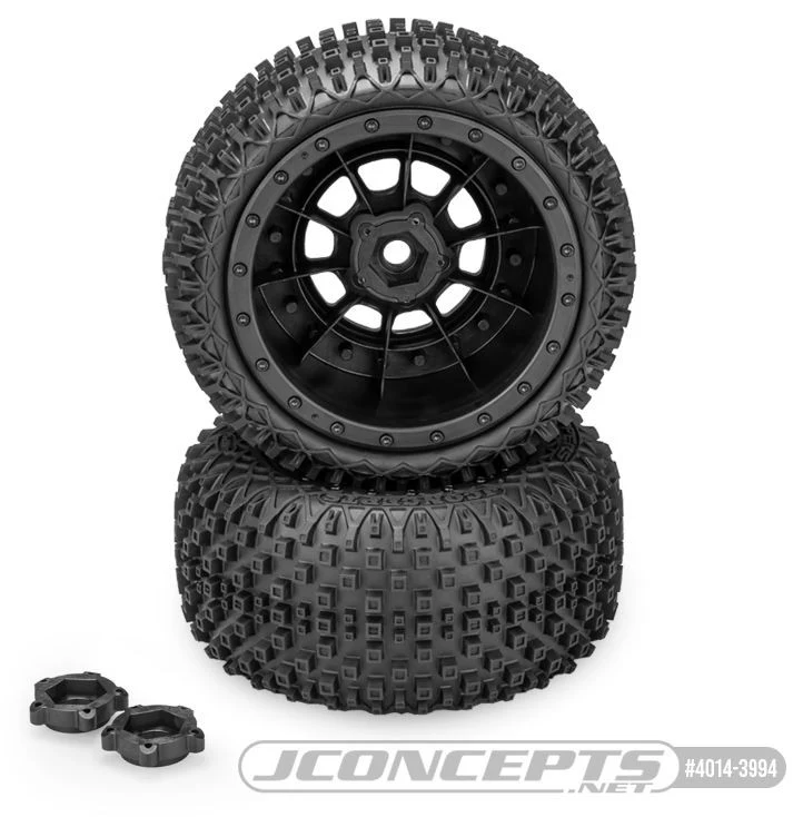 JConcepts  Pneus Chopper + Jantes Noir X-Maxx 4014-3994 - Image 3