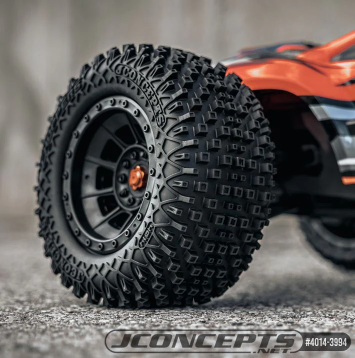 JConcepts  Pneus Chopper + Jantes Noir X-Maxx 4014-3994 - Image 4