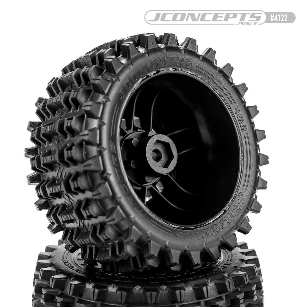 JConcepts Pneus Magma + Jantes (x2) Rustler 4122-39812 - Image 2