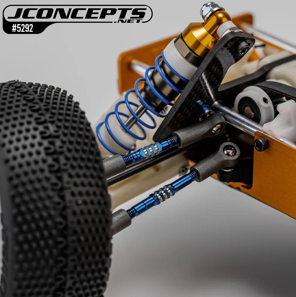 Jconcepts Set biellettes titane Bleu (6Pcs) RC10 5292-1 - Image 2