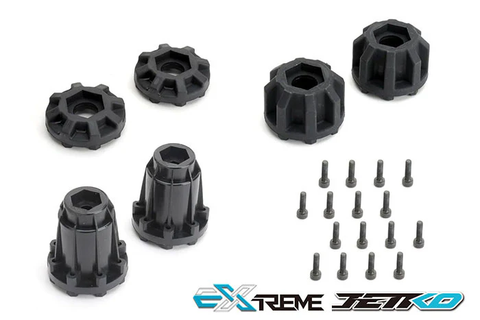Jetko RC Pneus King Cobra + Jantes Noir 3.8" (x2) Maxx JK1602CB - Image 3