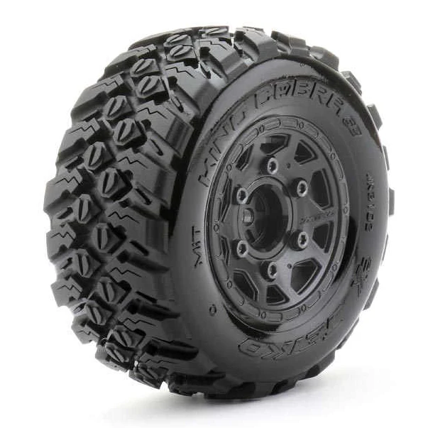Jetko RC Pneus SC King Cobra + Jantes Noir (x2) SC 1/10 JK3102CB