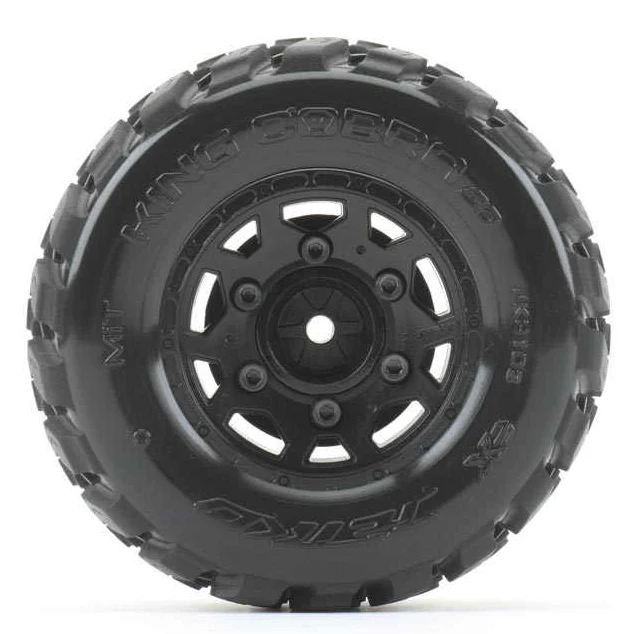 Jetko RC Pneus SC King Cobra + Jantes Noir (x2) SC 1/10 JK3102CB - Image 2