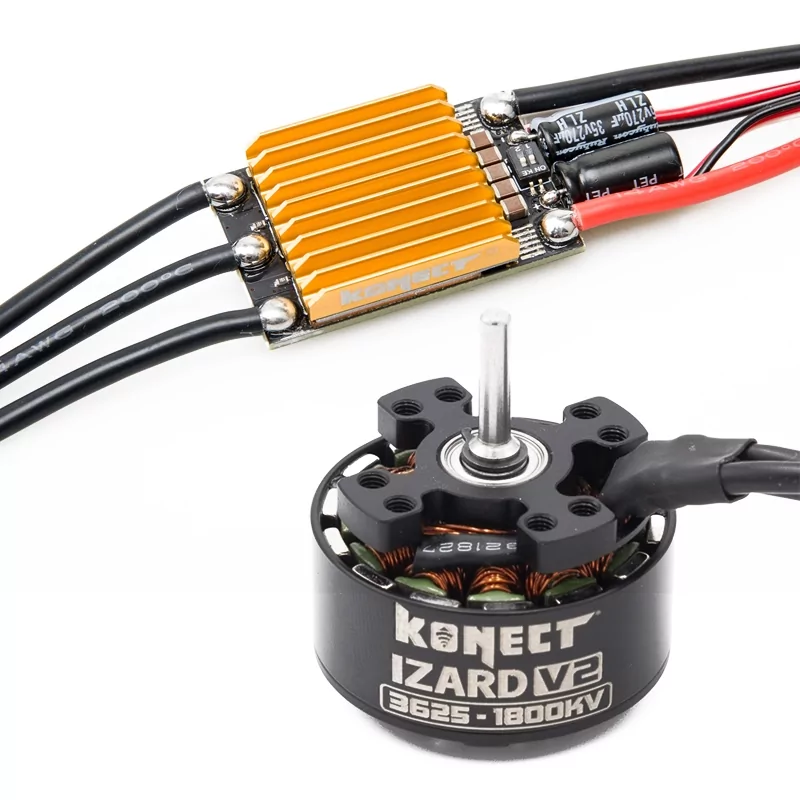 Konect Combo Crawler Konect Variateur Izard Brushless 80A + Moteur cage tournante 3625 1800Kv KN-IZARD-COMBO-80