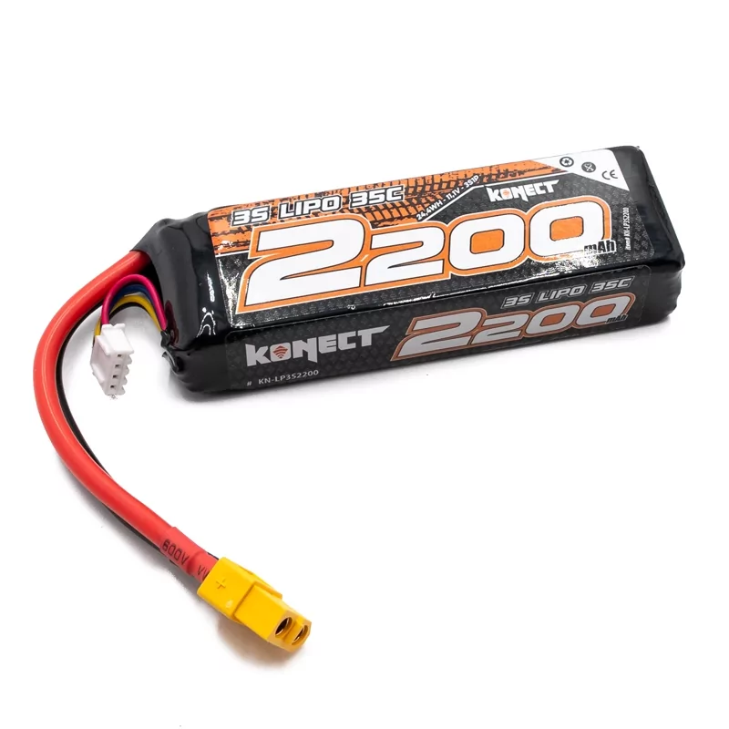 Konect Lipo 11.1v 2200mah 35C XT60 KN-LP3S2200