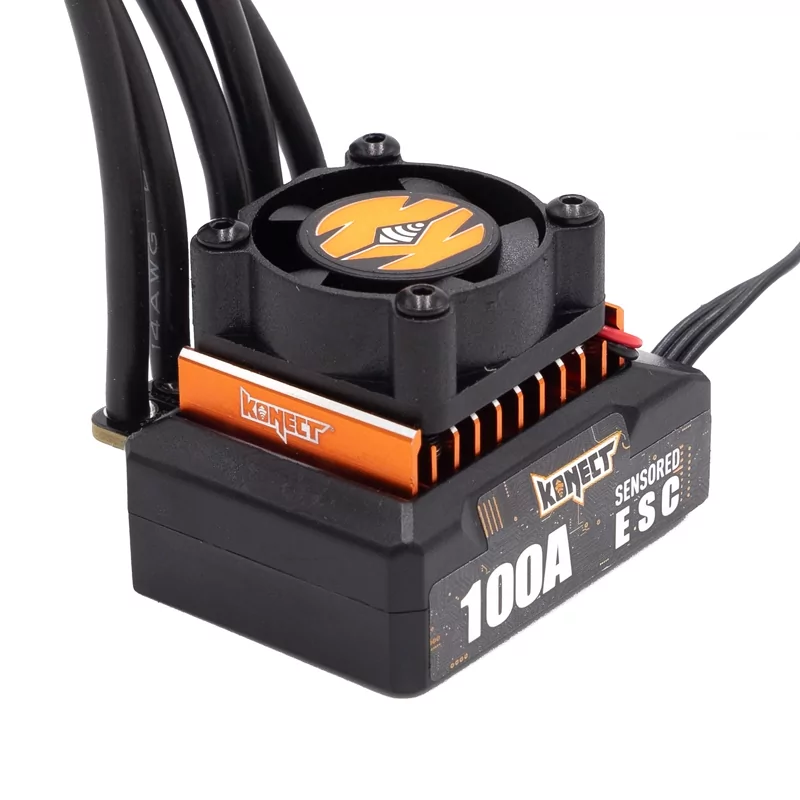 Konect Variateur Brushless 100A Elite 2S avec carte de programation KN-ELITE-ESC100 - Image 3