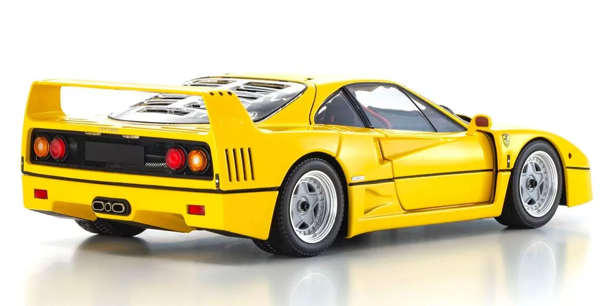 Kyosho Diecast Ferrari F40 Jaune 40 Ans 1/18 KS08416Y - Image 2