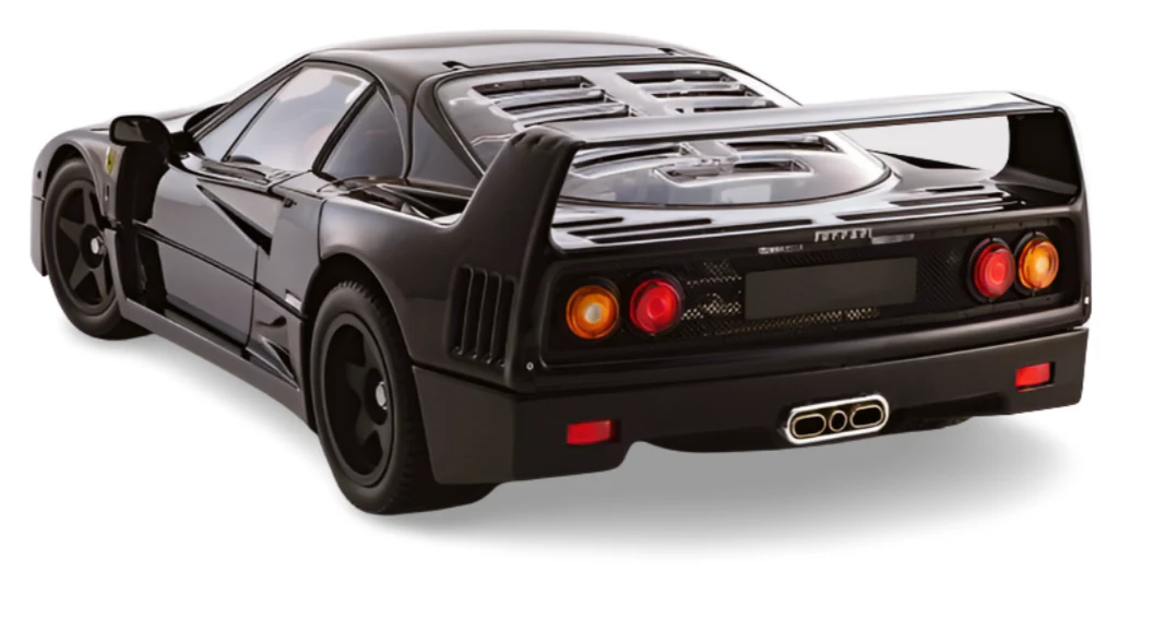 Kyosho Diecast Ferrari F40 Noir 1987 1/18 KS08416BK - Image 2
