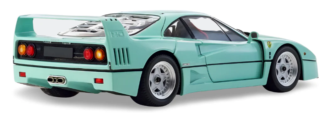 Kyosho Diecast Ferrari F40 Vert Mint 1987 1/18 KS08416MG - Image 2