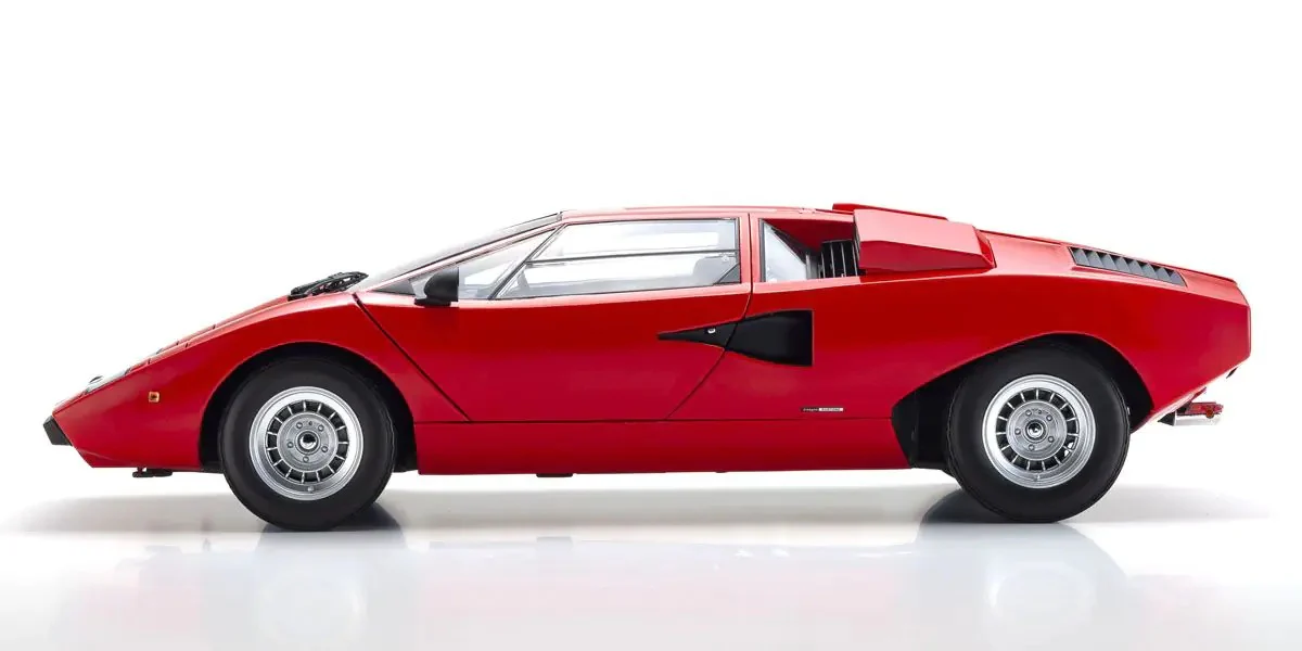 Kyosho Diecast Lamborghini Countach LP400 Rouge 1974 1/12 KS08611R - Image 3