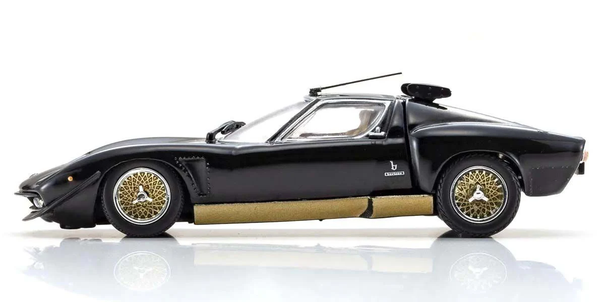 Kyosho Diecast Lamborghini Miura SVR 1970 Noir et Or 1/43 KS03203BKG - Image 3