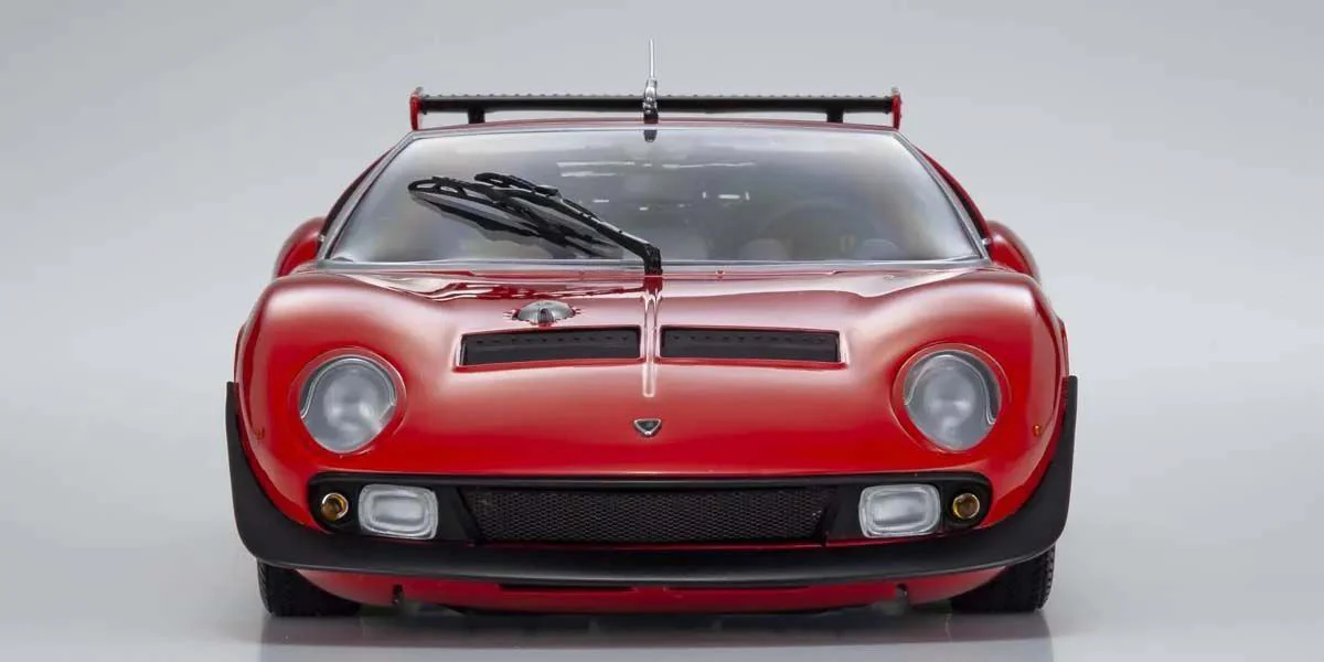 Kyosho Diecast Lamborghini Miura SVR 1970 Rouge 1/18 KS08319RBK - Image 5