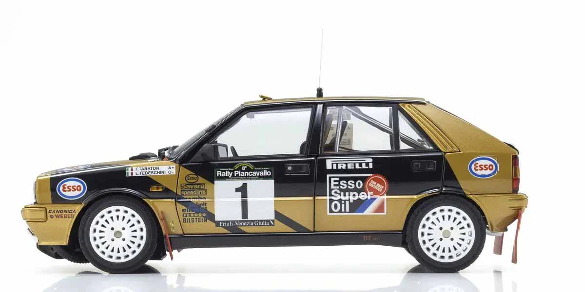Kyosho Diecast Lancia Delta HF 4WD Rally Piancavallo 1987 Esso N°1 1/18 KS08960D - Image 3