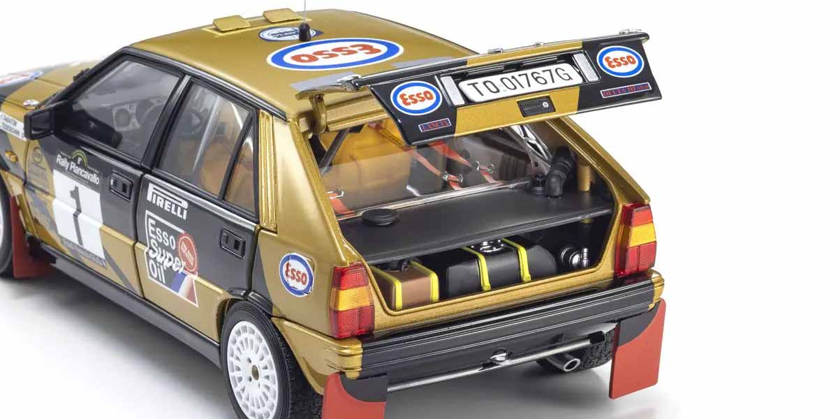Kyosho Diecast Lancia Delta HF 4WD Rally Piancavallo 1987 Esso N°1 1/18 KS08960D - Image 5