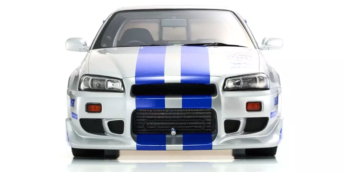 Kyosho Diecast Nissan Skyline R34 GT-R 2001 Fast & Furious 1/12 KSR12007A - Image 4
