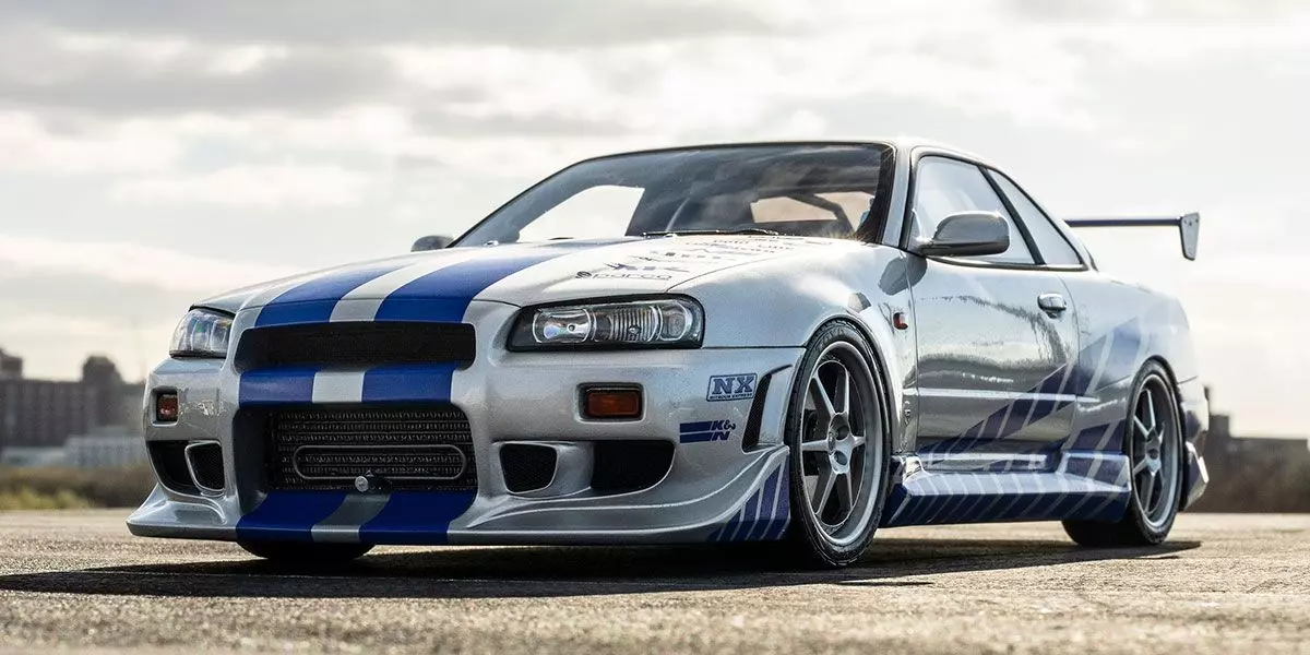 Kyosho Diecast Nissan Skyline R34 GT-R 2001 Fast & Furious 1/12 KSR12007A - Image 6