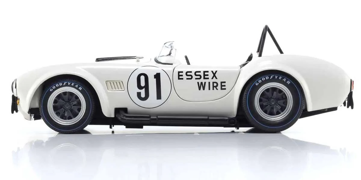 Kyosho Diecast Shelby Cobra 427 S/C Essex Wire Bridgehampton 1965 Nr.91 1/18 KS08047EW - Image 3
