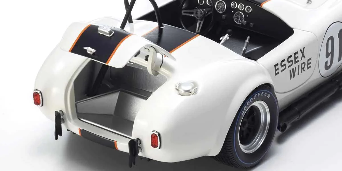 Kyosho Diecast Shelby Cobra 427 S/C Essex Wire Bridgehampton 1965 Nr.91 1/18 KS08047EW - Image 7