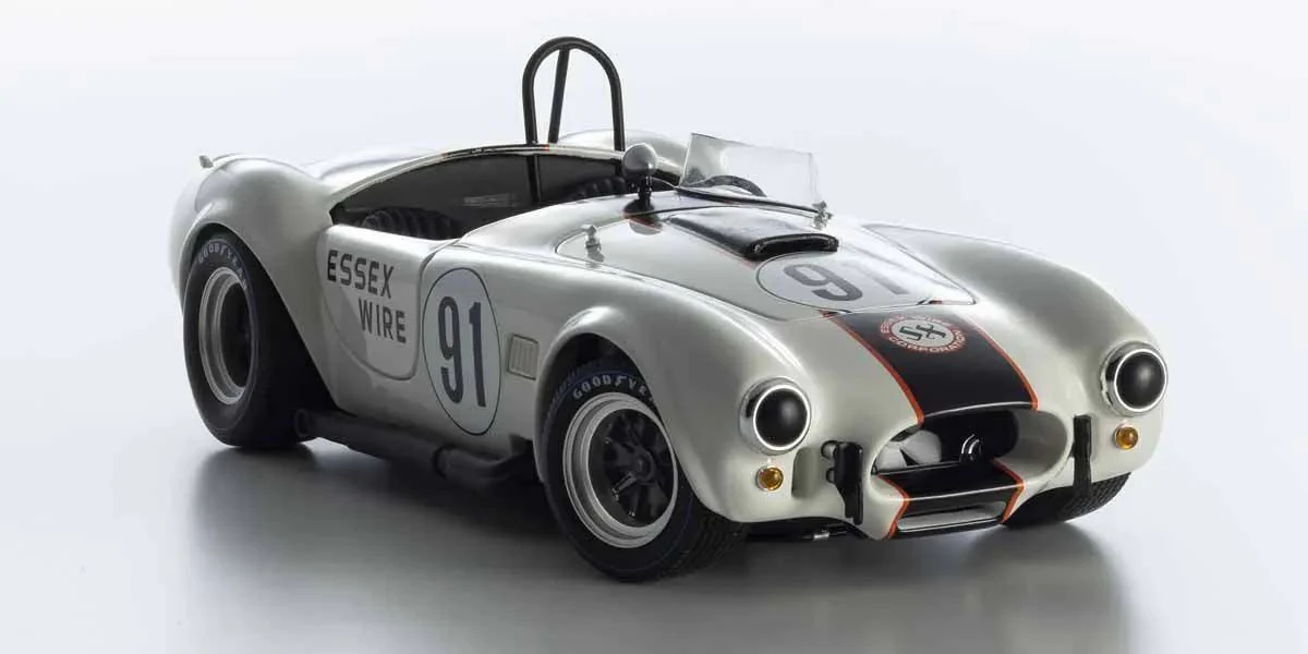 Kyosho Diecast Shelby Cobra 427 S/C Essex Wire Bridgehampton 1965 Nr.91 1/18 KS08047EW - Image 9