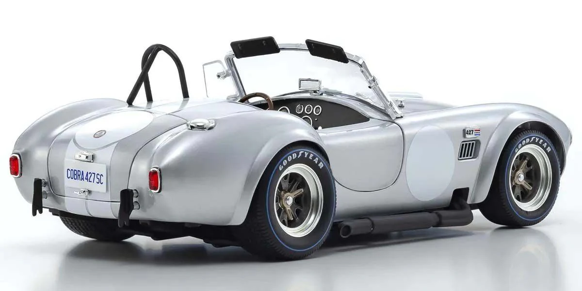 Kyosho Diecast Shelby Cobra 427 S/C Spider 1962 Argent 1/18 KS08047S - Image 2