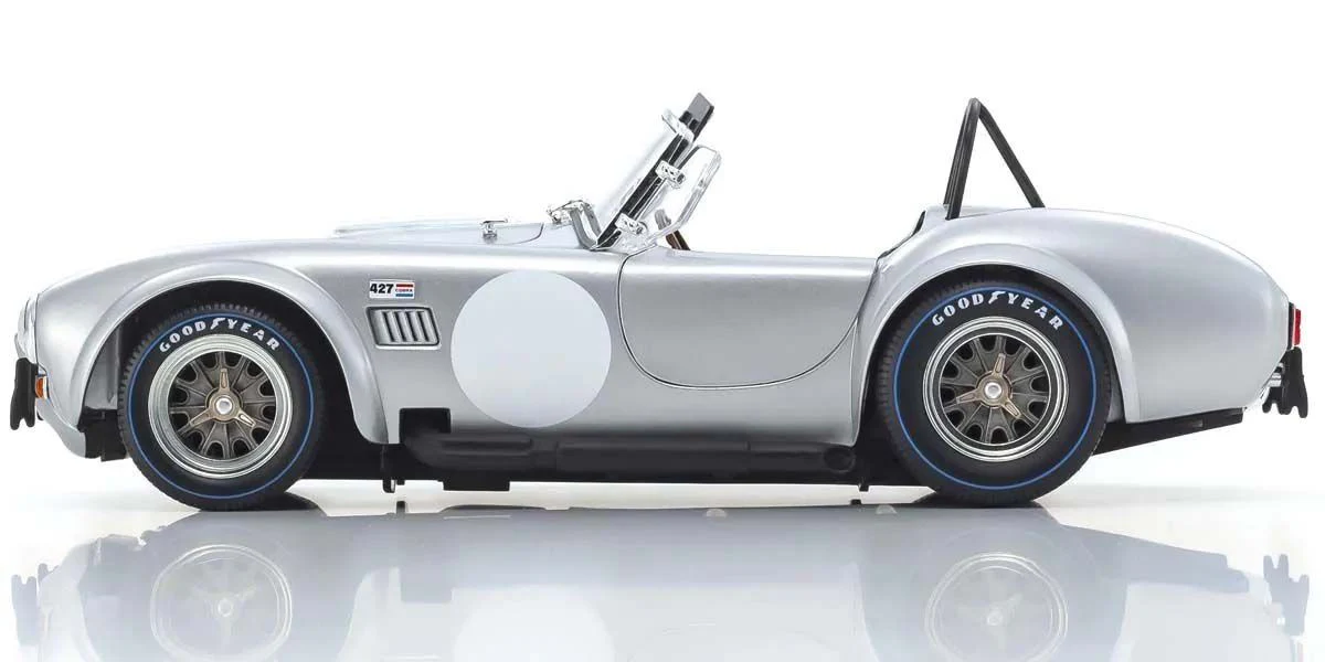 Kyosho Diecast Shelby Cobra 427 S/C Spider 1962 Argent 1/18 KS08047S - Image 3