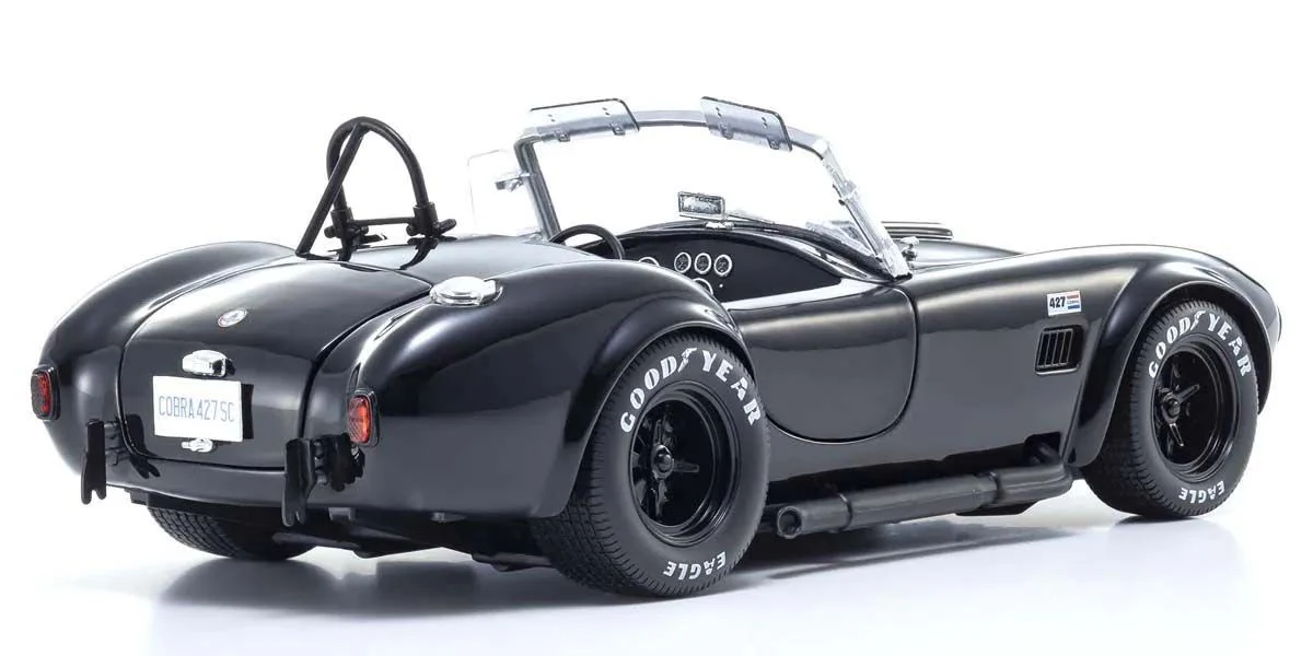 Kyosho Diecast Shelby Cobra 427 S/C Spider 1962 Noire 1/18 KS08047BK - Image 2