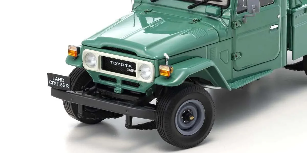 Kyosho Diecast Toyota Land Cruiser 40 Pick Up 1980 Fashion Green 1/18 KS08958FG - Image 3