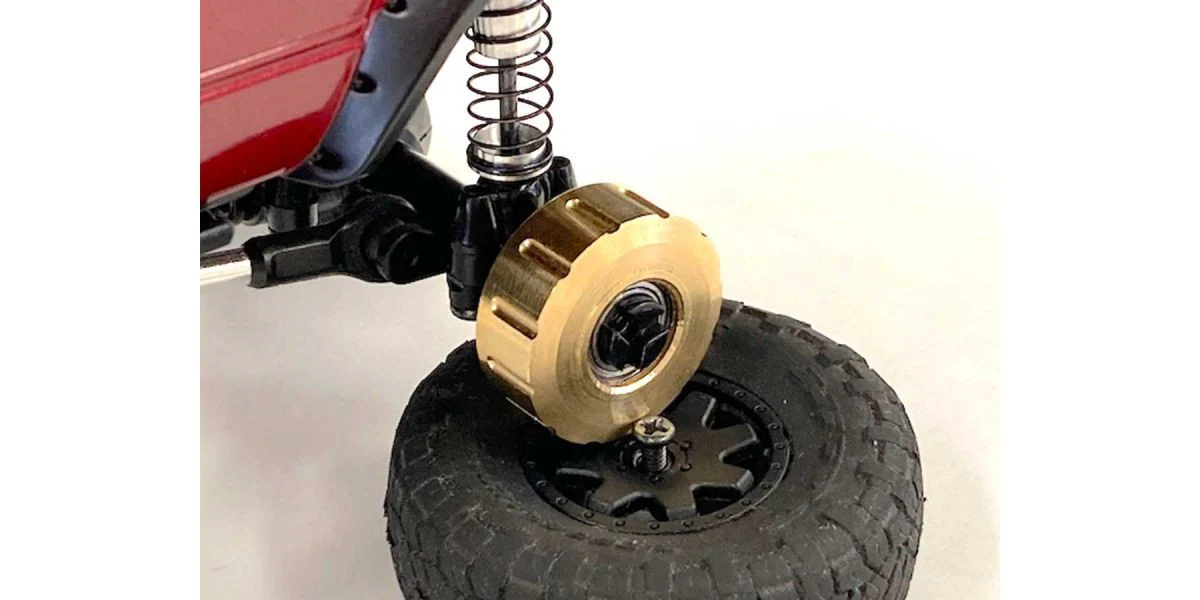 Kyosho Entretoises d'Axe Arrière Laiton (x2) Mini-z 4x4 MXW004 - Image 2