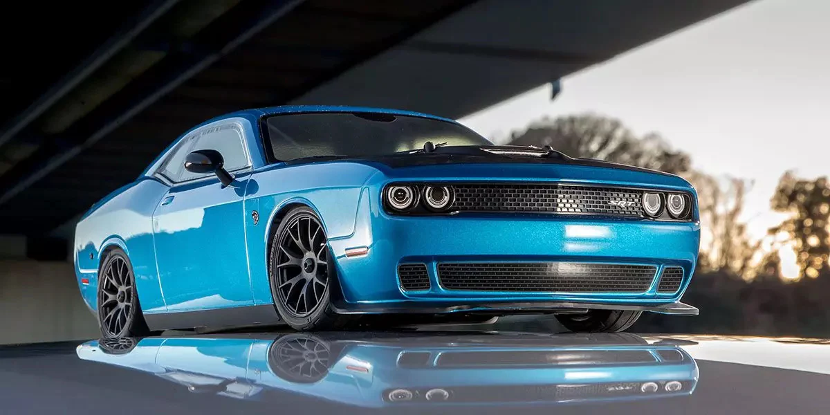 Kyosho Fazer MK2 Readyset Dodge Challenger SRT 2015 Bleu RTR 34415T2C - Image 6