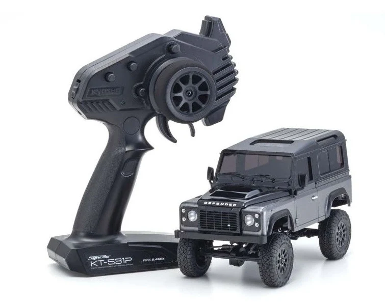Kyosho Mini-Z 4X4 MX-01 Land-Rover Defender Autobiography G-BK RTR 32526GM - Image 2