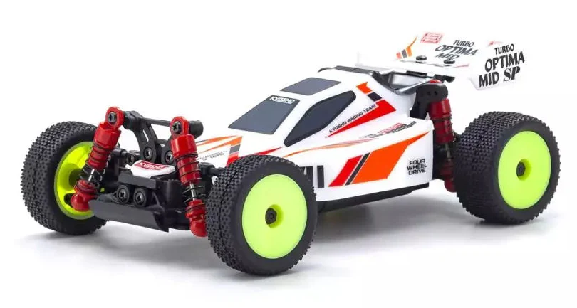 Kyosho Mini-Z Buggy MB-010 4WD Turbo Optima Mid Special Blanc RTR 32096W - Image 2