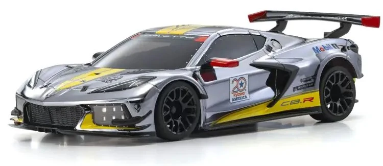 Kyosho Mini-Z RWD MR04 Corvette C8-R Chrome 20th Anniversaire + KT531P RTR 32356CRY - Image 2