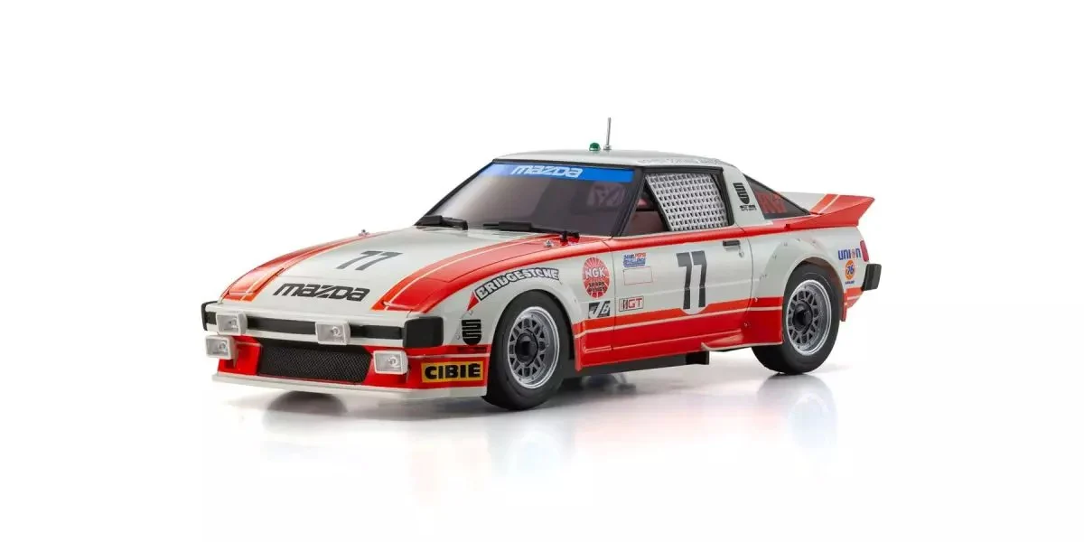 Kyosho Mini-Z RWD MR04 Mazda Savanna RX-7 Daytona'79 No.77 + KT531P RTR 32365R - Image 2