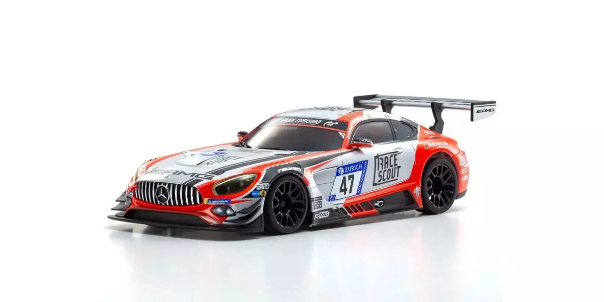 Kyosho Mini-Z RWD MR04 Mercedes AMG GT3 24H NBG18 No.47 + KT531P RTR 32367FRS - Image 4