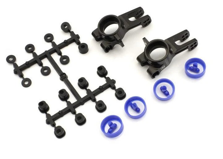 Kyosho Porte Fusée Arrière ALuminium Gun Metal (x2) MP10 IFW608B